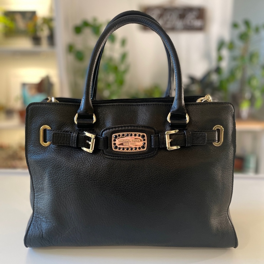 Michael Kors Black Leather Handbag